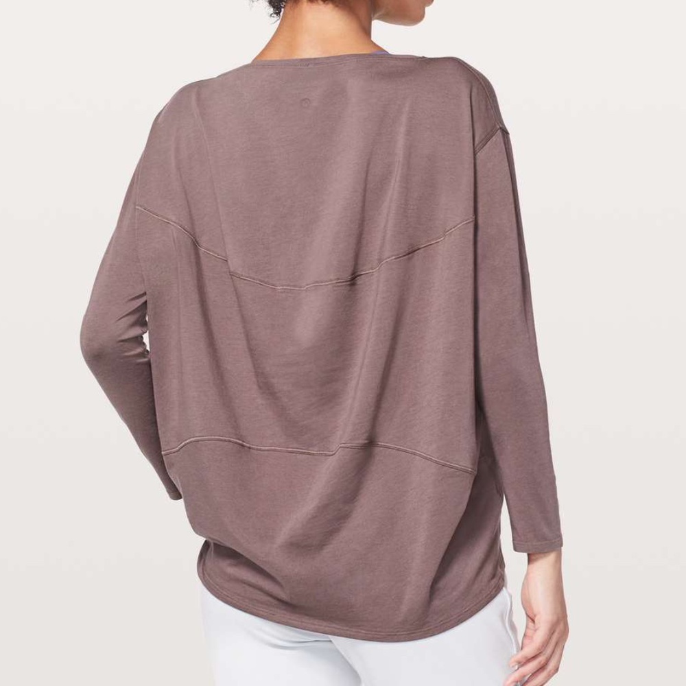 Lululemon Back In Action LS NWT Antique Bark
